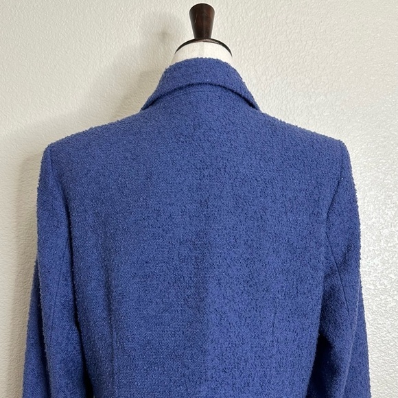 Charter Club Wool Blend Blue Button Down Women's Blazer, Size 10 - Picture 9 of 13